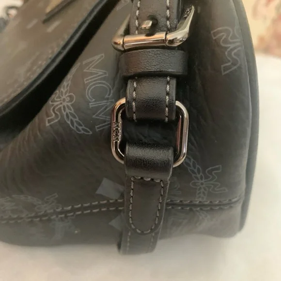 MCM Black Crossbody Bag with Monogram - Picture 15 of 16